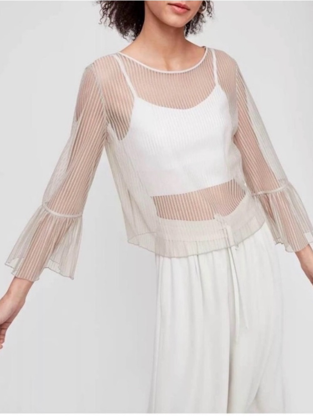 Babaton Humbert Blouse in white from Aritzia L - Picture 3 of 11